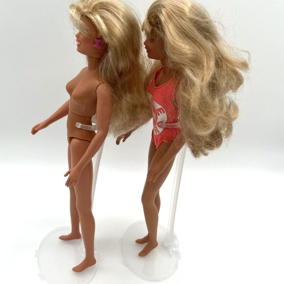 Vintage 1987 Maxie Dolls Lot Hasbro Lookin’ Smart Twist Waist Freckles Blue Eyes - Picture 5 of 16